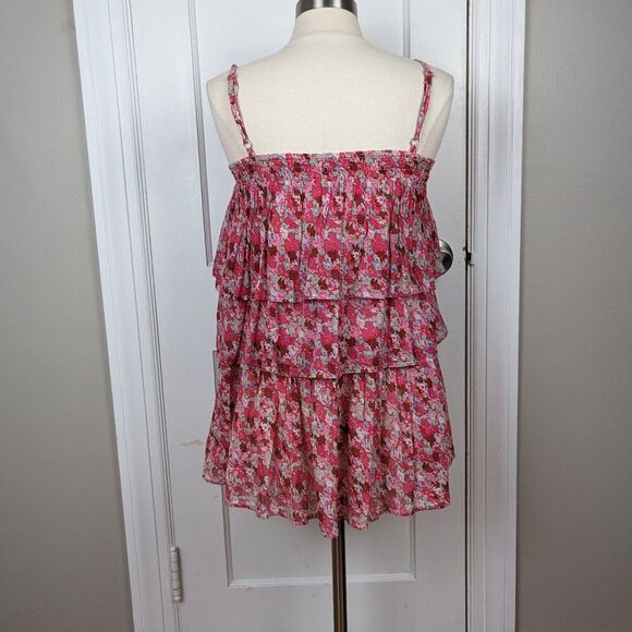 Free People | Talia Tunic Floral Ruffle Top Size Small NWOT - Picture 3 of 9